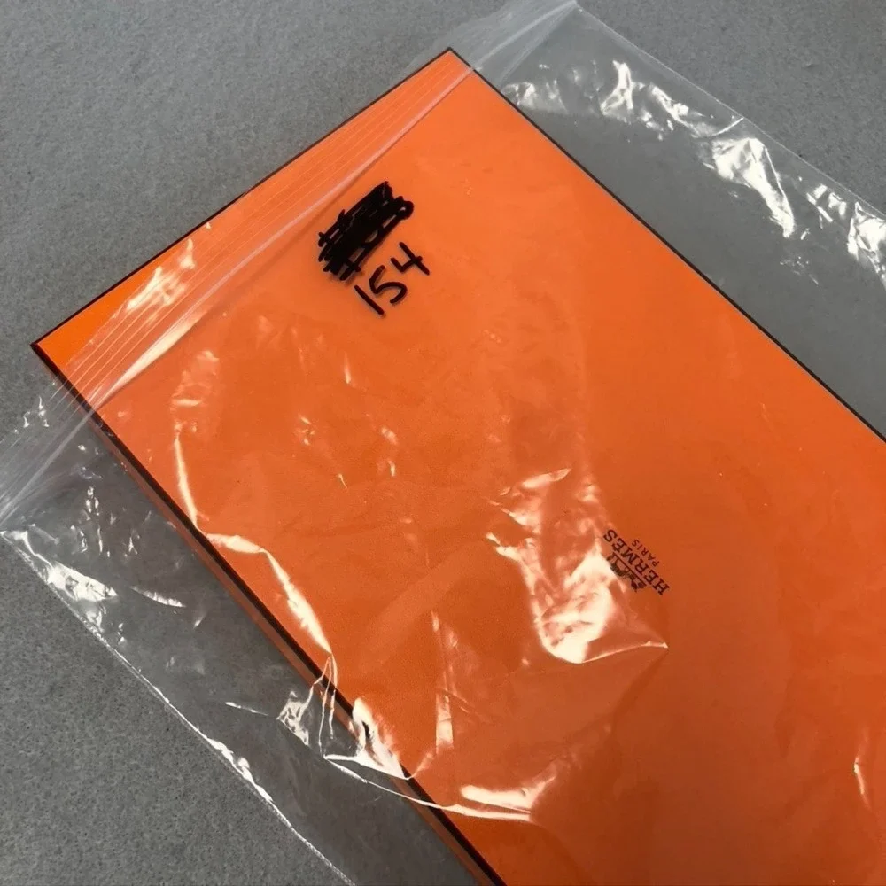 Authentic Hermes Orange Storage Gift Box Empty 14.5x7.5x1.5 Small Rectangle